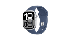 APPLE WATCH SERIE 10 42MM PLATA ALUMINIO CORREA DEPORTIVA M/L