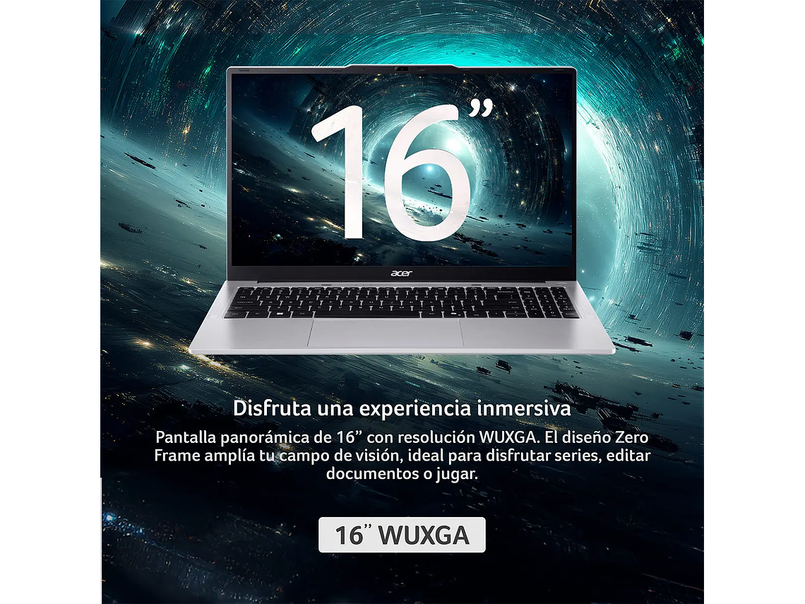 NOTEBOOK ACER ASPIRE LITE AL16-53P-578Y-1 INTEL CORE ULTRA 5 16GB RAM 512GB SSD 16” 8