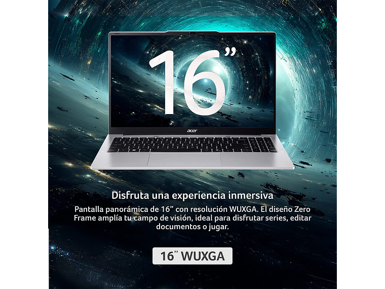NOTEBOOK ACER ASPIRE LITE AL16-53P-578Y-1 INTEL CORE ULTRA 5 16GB RAM 512GB SSD 16” 8