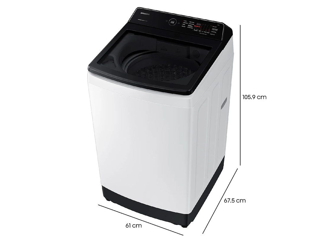 LAVADORA CARGA SUPERIOR SAMSUNG WA13CG5441BW 13KG BLANCO 4