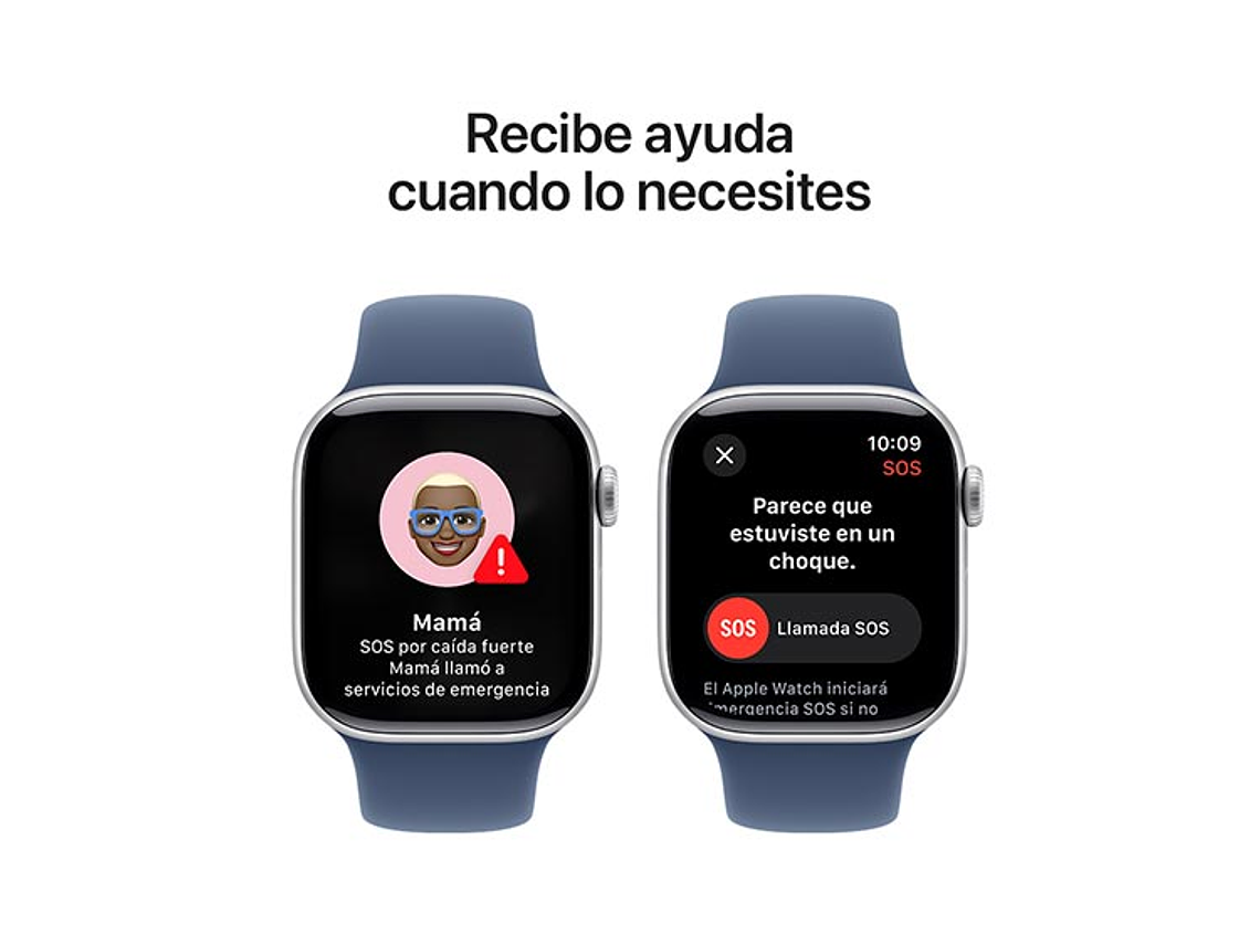 APPLE WATCH SERIE 10 42MM PLATA ALUMINIO CORREA DEPORTIVA M/L 6