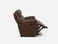 SOFÁ RECLINABLE ASCOTT 2 CUERPOS MANUAL CUERO PU CHOCOLATE - Miniatura 5
