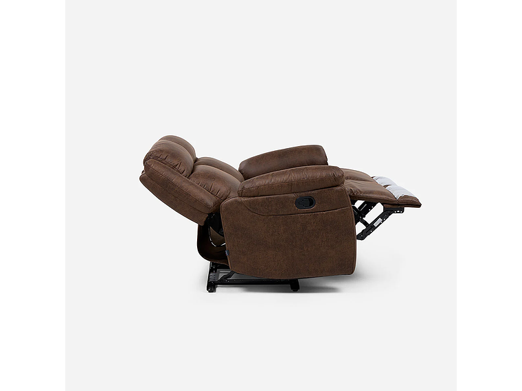 SOFÁ RECLINABLE ASCOTT 2 CUERPOS MANUAL CUERO PU CHOCOLATE 6