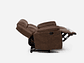 SOFÁ RECLINABLE ASCOTT 2 CUERPOS MANUAL CUERO PU CHOCOLATE - Miniatura 6