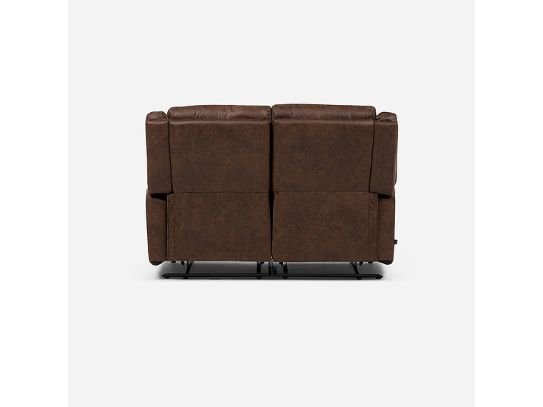 SOFÁ RECLINABLE ASCOTT 2 CUERPOS MANUAL CUERO PU CHOCOLATE 7