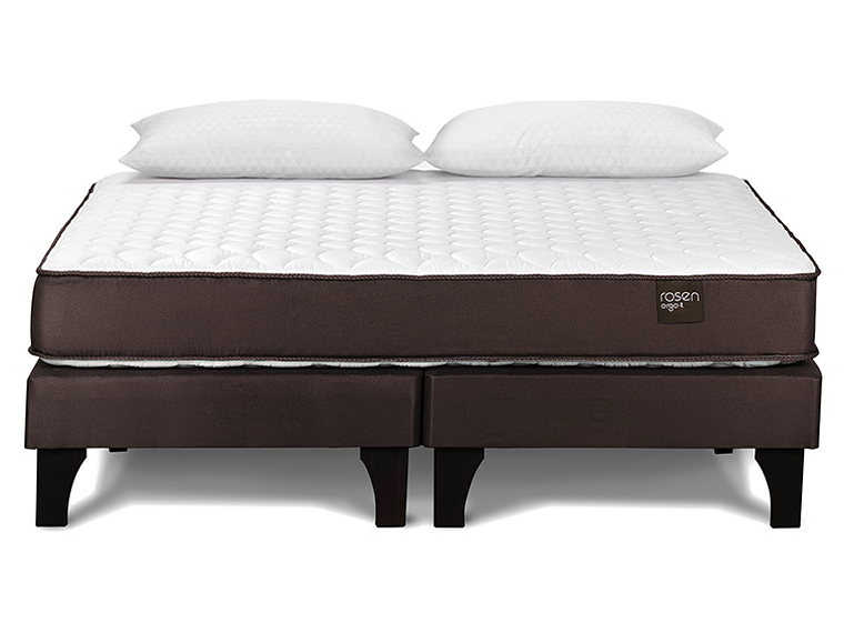JUEGO DE DORMITORIO ROSEN CAMA EUROPEA ERGO T BD 2 PLAZAS + ALMOHADAS 1