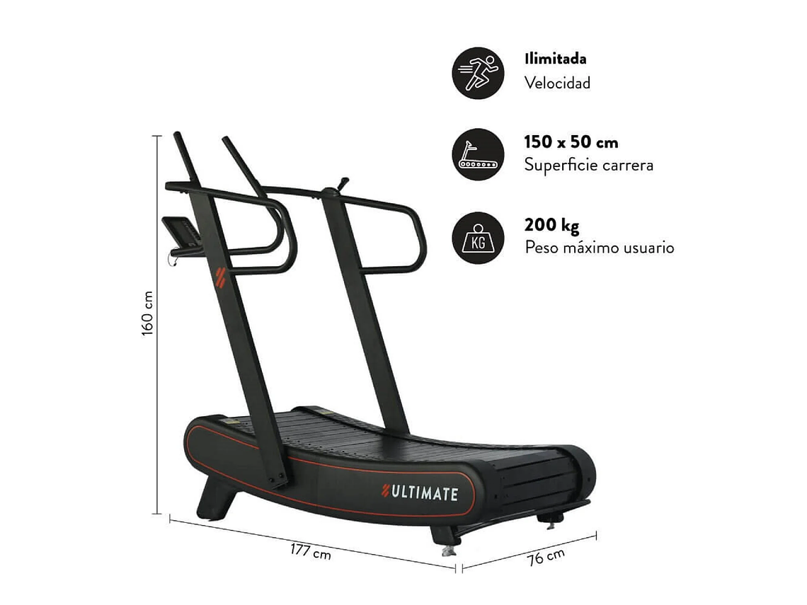 TROTADORA ULTIMATE FITNESS C600 CURVA 3
