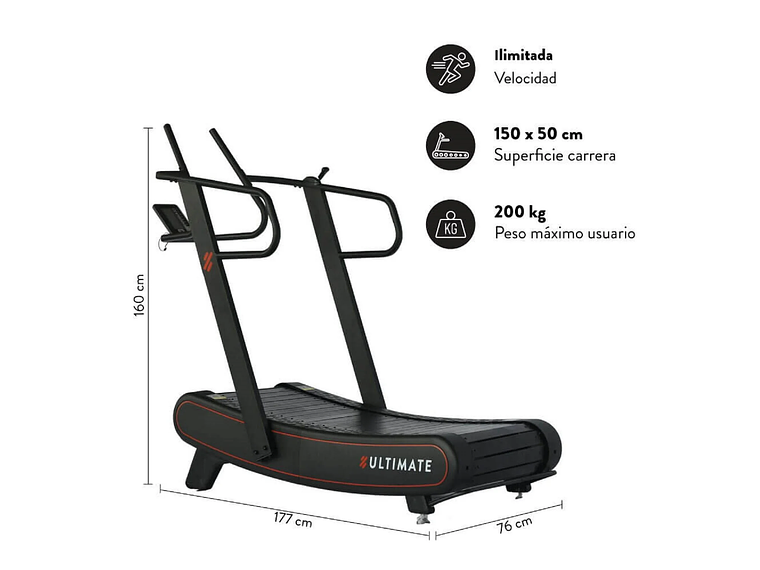 TROTADORA ULTIMATE FITNESS C600 CURVA 3