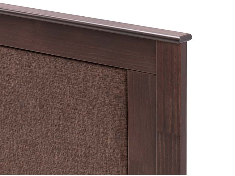 JUEGO DE DORMITORIO ROSEN CAMA DIVAN ERGO T 1.5 PLAZAS CAFÉ + RESPALDO RACHEL 6