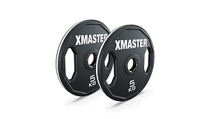 Par Discos Olímpicos Rubber Hand Grip 5kg | XMASTER