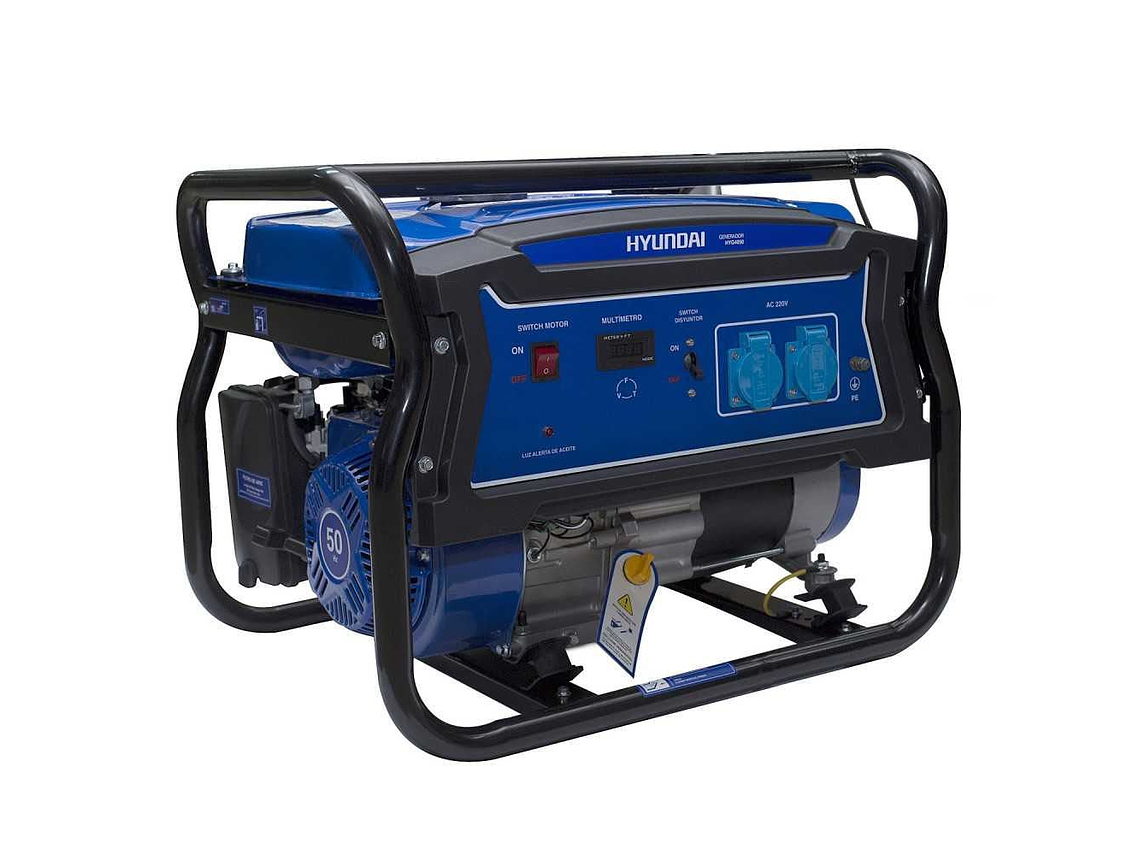 GENERADOR HYUNDAI GASOLINA 2.5/2,8KVA P/MANUAL ABIERTO 1