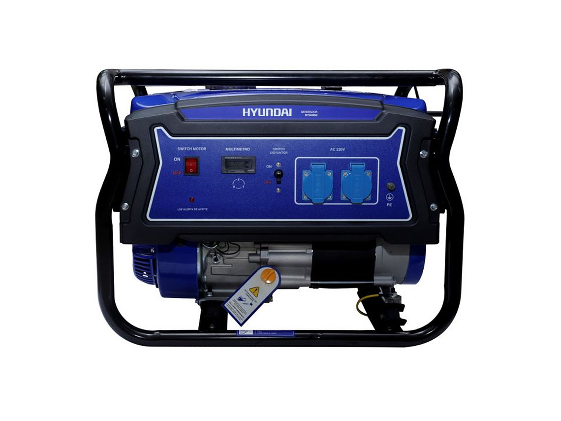 GENERADOR HYUNDAI GASOLINA 2.5/2,8KVA P/MANUAL ABIERTO 2