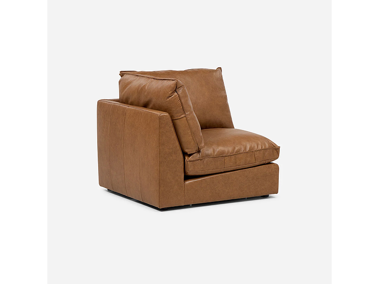 SOFÁ MODULAR SEATTLE 3 PIEZAS CUERO CAMEL 7