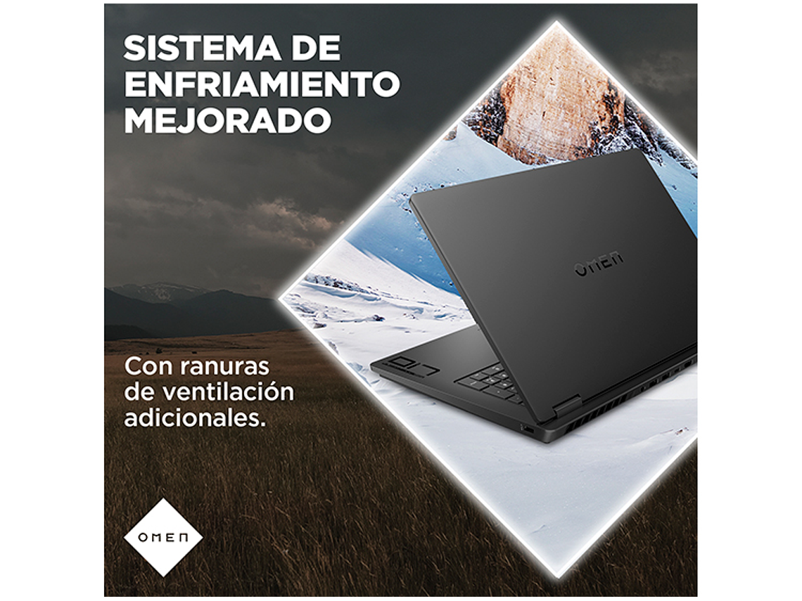 NOTEBOOK GAMER HP OMEN 17-DB0009LA AMD RYZEN 9 32GB RAM 1TB SSD NVIDIA RTX 4060 17.3” QHD 8