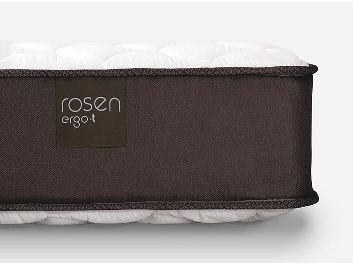 JUEGO DE DORMITORIO ROSEN CAMA EUROPEA ERGO T BD 2 PLAZAS + ALMOHADAS 6