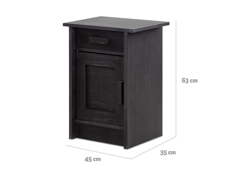 VELADOR CIC MILÁN IZQUIERDO MADERA 1 PUERTA 1 CAJÓN NEGRO 3
