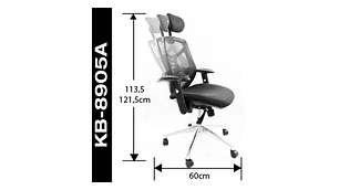 SILLA GERENCIAL ERGONÓMICA CON CABECERA