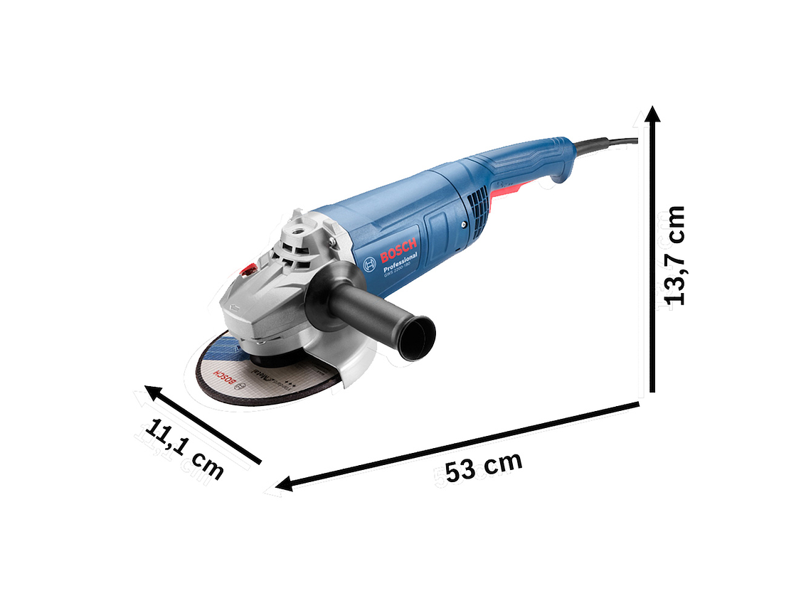 ESMERIL ANGULAR BOSCH VULCANO 7' GWS 2200-180 TC 2200 W 4