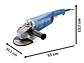 ESMERIL ANGULAR BOSCH VULCANO 7' GWS 2200-180 TC 2200 W - Miniatura 4