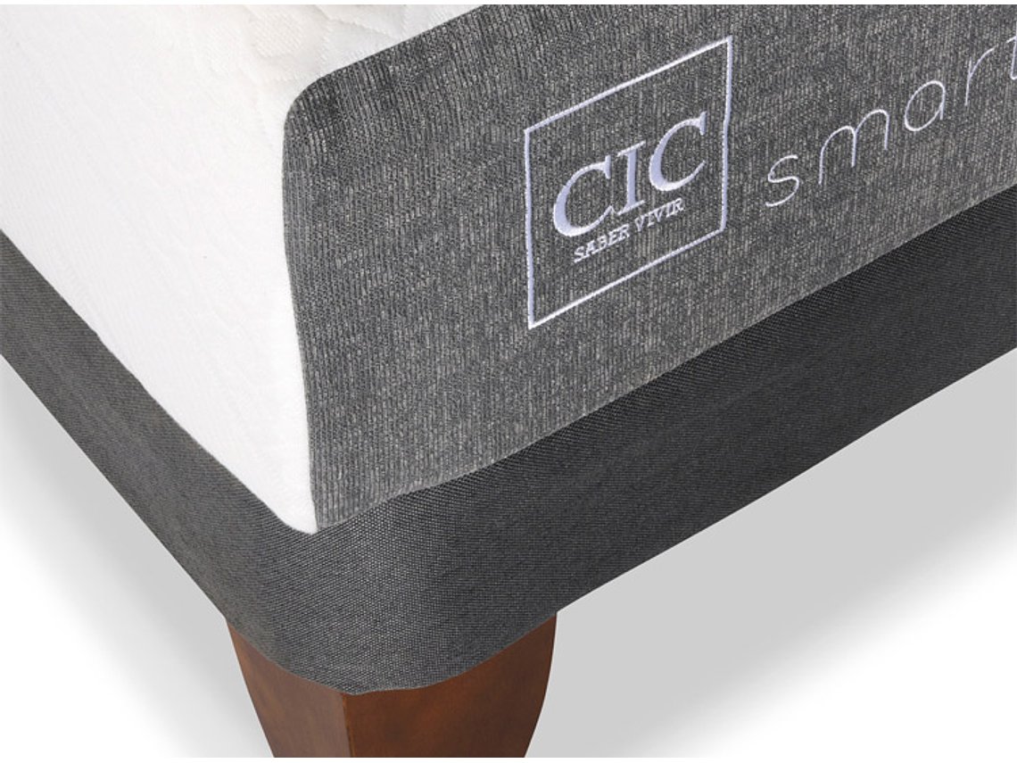 JUEGO DE DORMITORIO CIC CAMA EUROPEA SMART 1 PLAZA + RESPALDO DUBLIN MOSTAZA 4