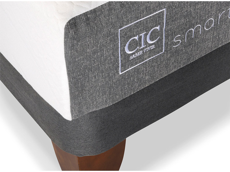 JUEGO DE DORMITORIO CIC CAMA EUROPEA SMART 1 PLAZA + RESPALDO DUBLIN MOSTAZA 4