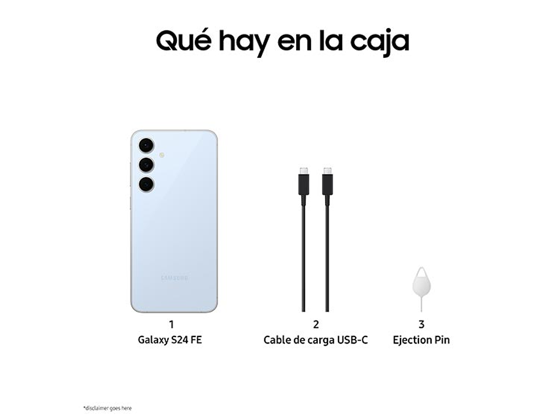 CELULAR SAMSUNG GALAXY S24 FE 256GB 8GB RAM 50MP 6.7” 2