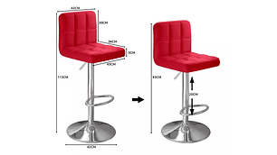 PACK 2 SILLAS PISO BAR