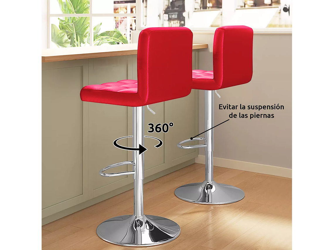 PACK 2 SILLAS PISO BAR 5