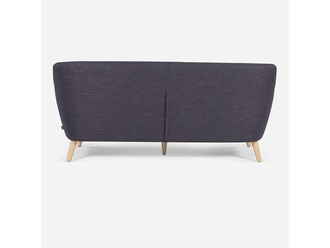 SOFÁ ROSEN 3 CUERPOS GRAFITO RAFAELLA TELA CHARCOAL 3