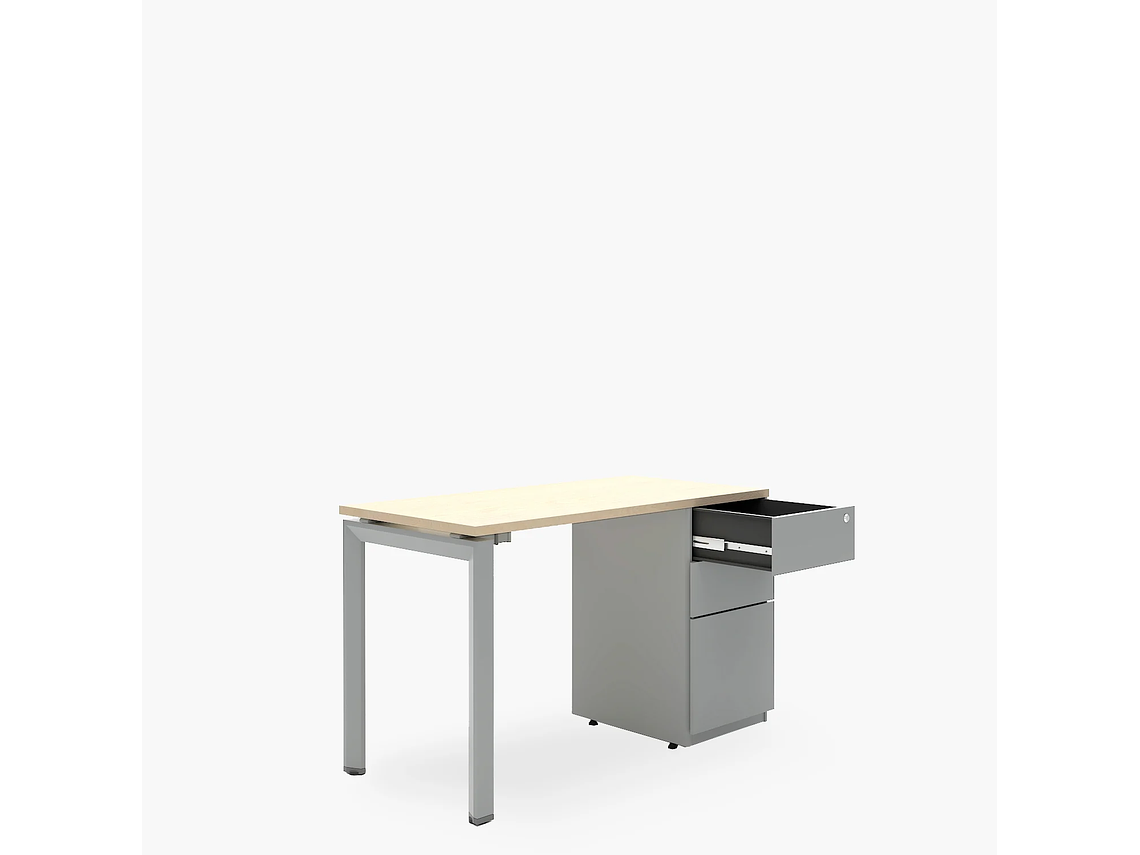 ESCRITORIO FORM OFFICE NEO 120X60 CON CAJONERA METALICA 3
