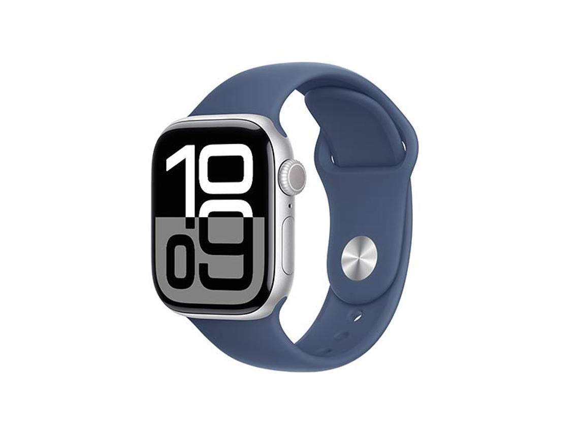 APPLE WATCH SERIE 10 42MM PLATA ALUMINIO CORREA DEPORTIVA S/M 9