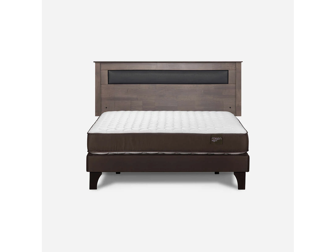 CAMA EUROPEA ERGO-T NEW 2 PLAZAS BN + RESPALDO FERRARA GRIS 1