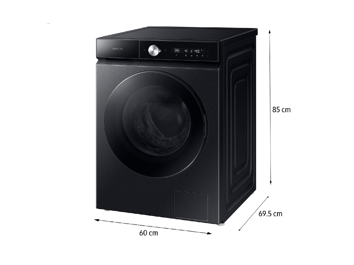 LAVADORA SECADORA SAMSUNG BE SPOKE WD14BB904DGB 14KG/9KG NEGRO 7