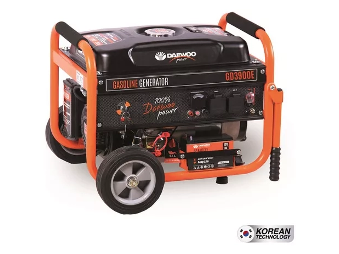 GENERADOR ELÉCTRICO DAEWOO A GASOLINA 3000 W 7 HP 4T GD3900E 1