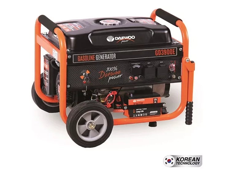 GENERADOR ELÉCTRICO DAEWOO A GASOLINA 3000 W 7 HP 4T GD3900E 1