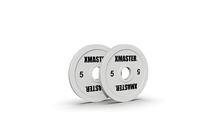 Par Discos Calibrados Powerlifting 5kg Blanco | XMASTER