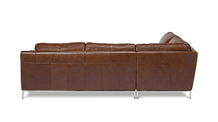 SOFÁ SECCIONAL ROSEN KRIS DERECHO CUERO MARRON