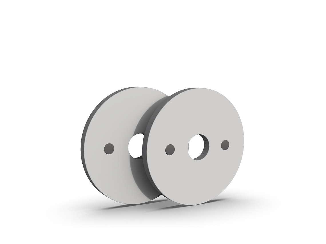 Par Discos Calibrados Powerlifting 5kg Blanco | XMASTER 2