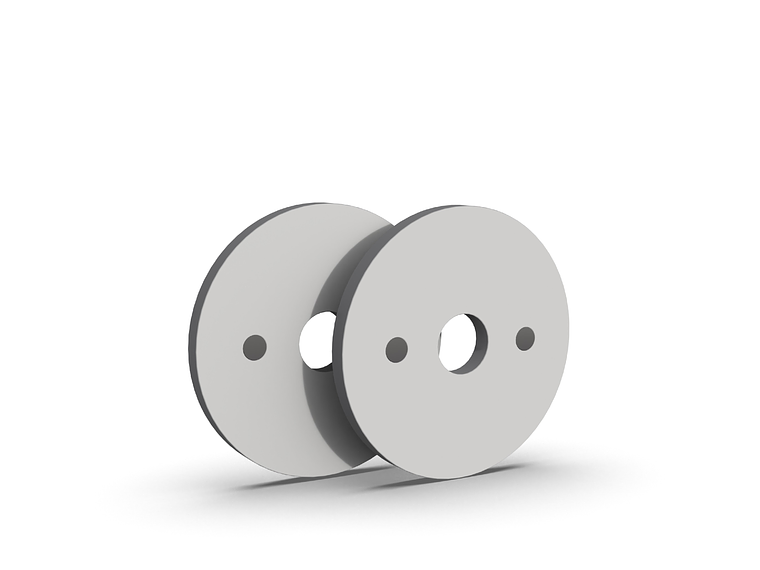 Par Discos Calibrados Powerlifting 5kg Blanco | XMASTER 2