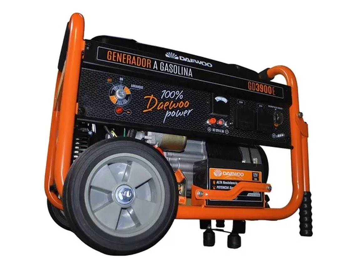 GENERADOR ELÉCTRICO DAEWOO A GASOLINA 3000 W 7 HP 4T GD3900E 3