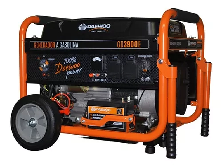 GENERADOR ELÉCTRICO DAEWOO A GASOLINA 3000 W 7 HP 4T GD3900E 4