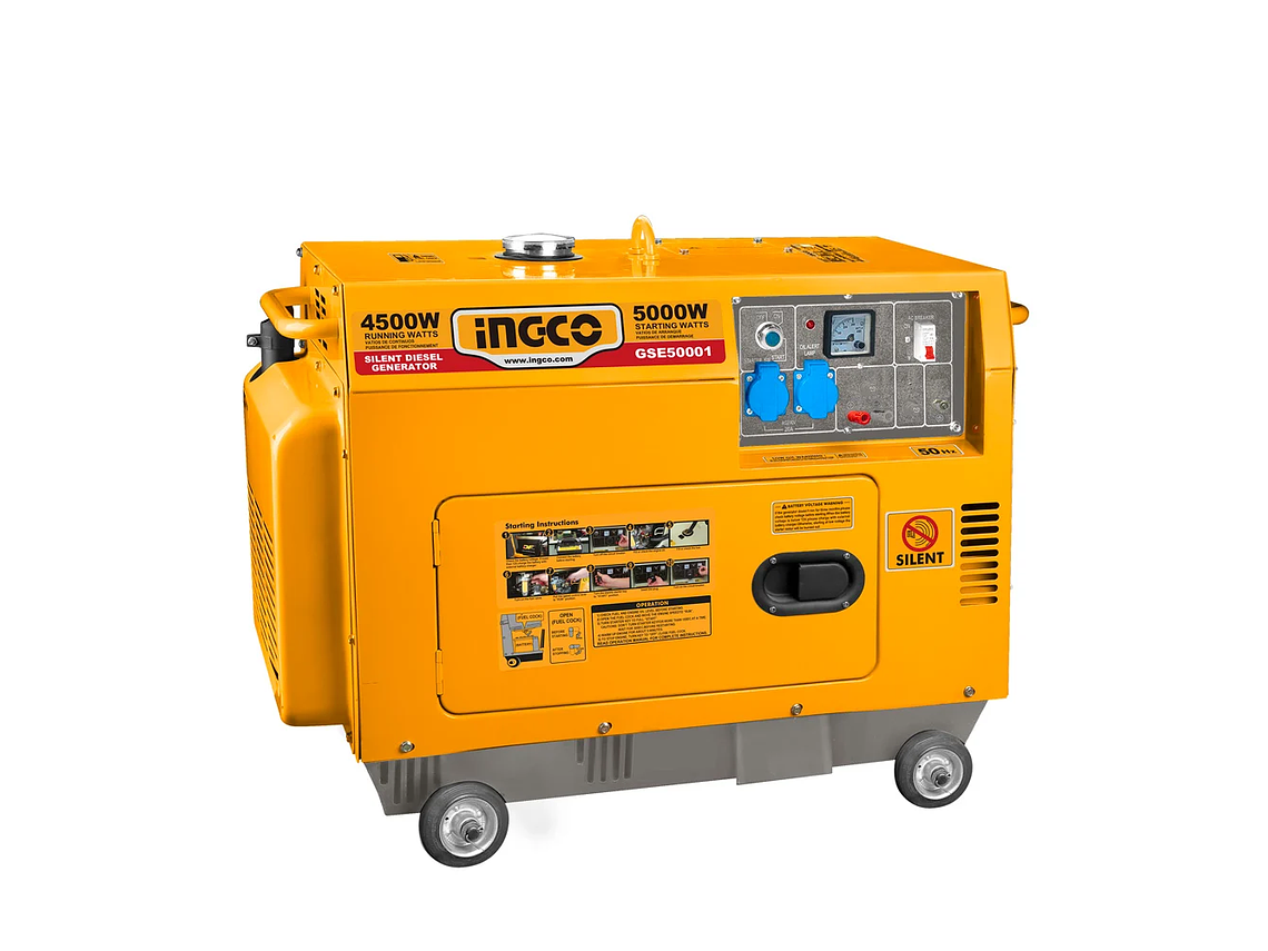 GENERADOR DIESEL SILENCIOSO 5,0KW INGCO GSE50001 3