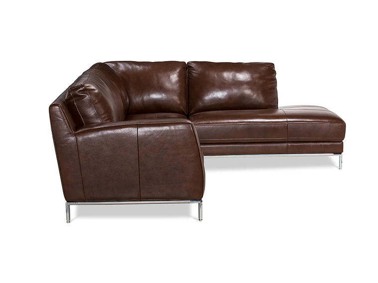 SOFÁ SECCIONAL ROSEN KRIS DERECHO CUERO MARRON 4