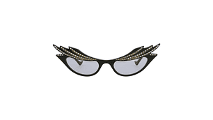 GAFAS DE SOL GUCCI DE ACETATO CON MONTURA EN FORMA DE OJO DE GATO PARA MUJER EN NEGRO