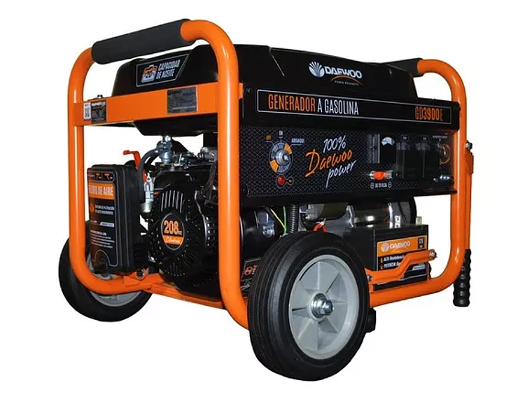 GENERADOR ELÉCTRICO DAEWOO A GASOLINA 3000 W 7 HP 4T GD3900E 5