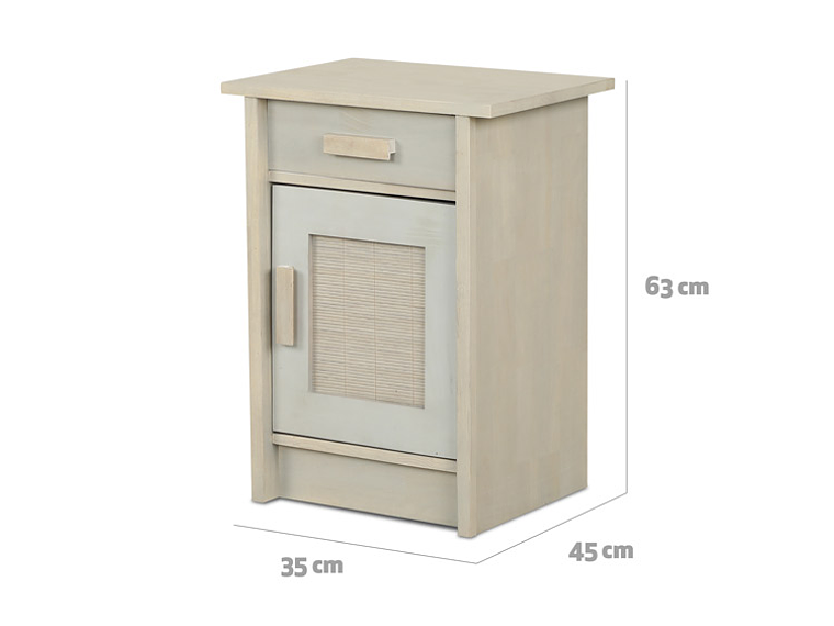 VELADOR CIC MILÁN DERECHO ALPINO MADERA 1 PUERTA 1 CAJÓN CAFÉ CLARO 3