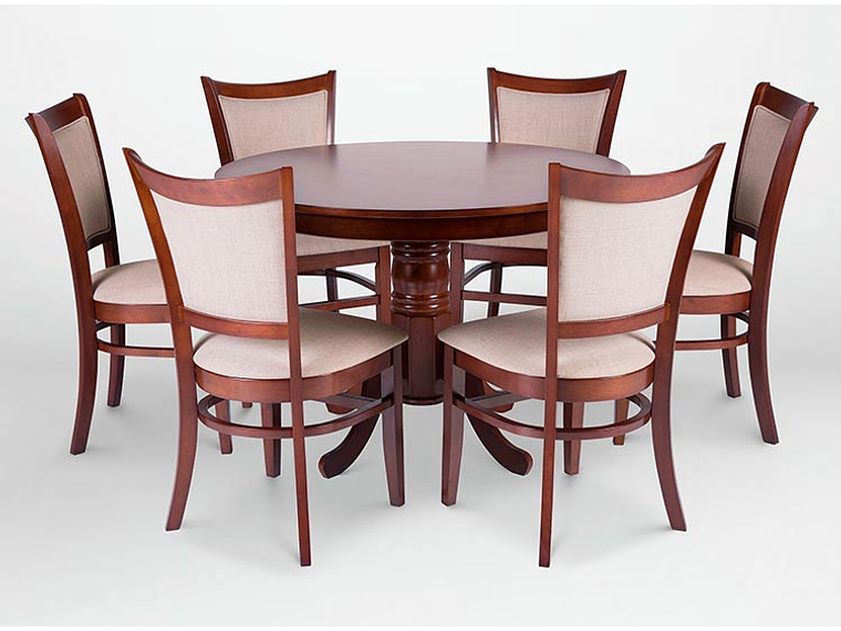 JUEGO DE COMEDOR CIC CALABRIA 6 SILLAS ARENA 1