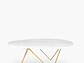 MESA DE CENTRO FORM DESIGN LOUIS RETRO MÁRMOL METAL - Miniatura 1