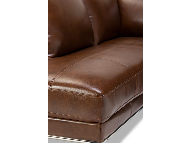 SOFÁ SECCIONAL ROSEN KRIS DERECHO CUERO MARRON 7