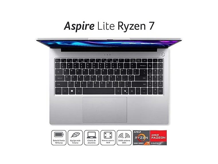 NOTEBOOK ACER ASPIRE LITE AL15-41P-R0ZY-1 AMD RYZEN 7 32GB RAM 512GB SSD 15.6
